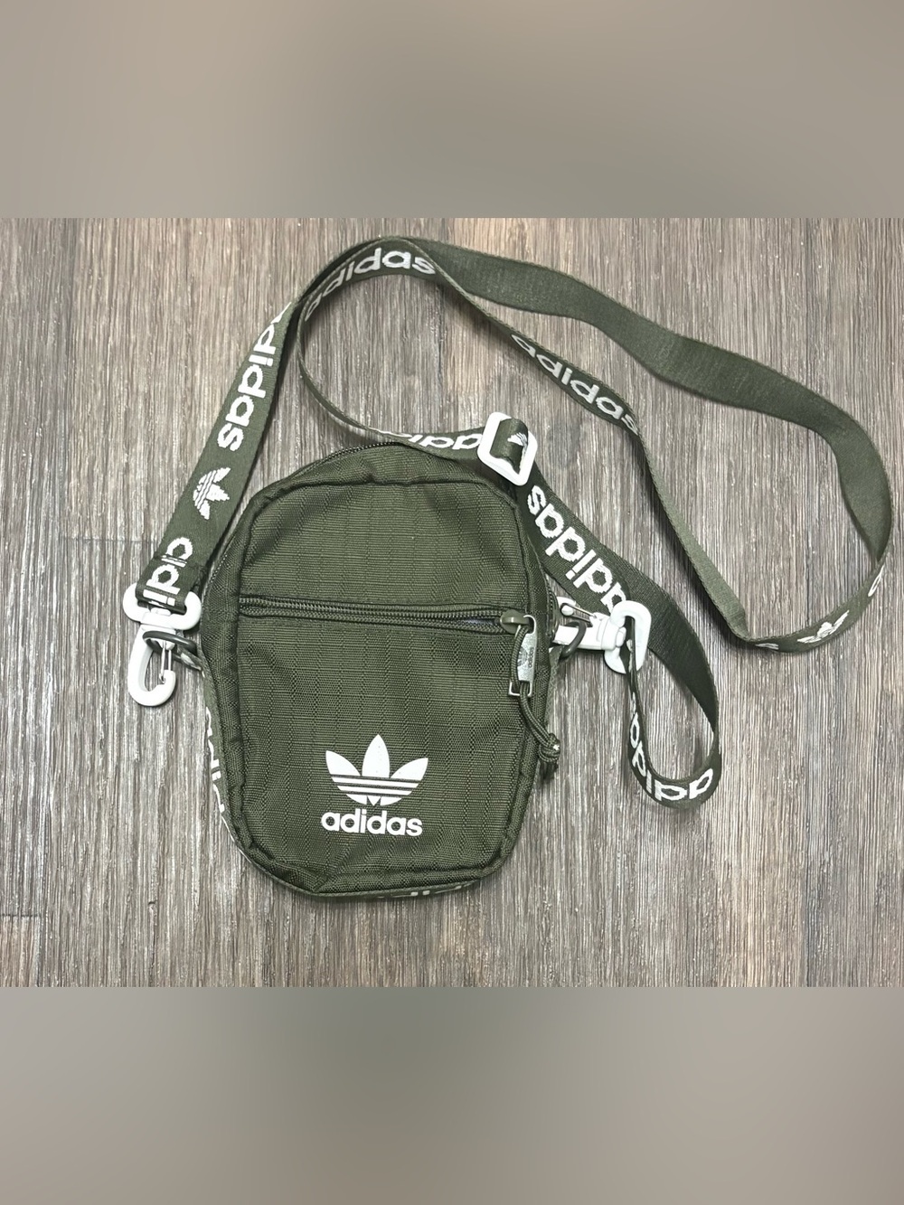 Adidas Originals Trefoil Olive Green Mini Crossbody Festival Bag